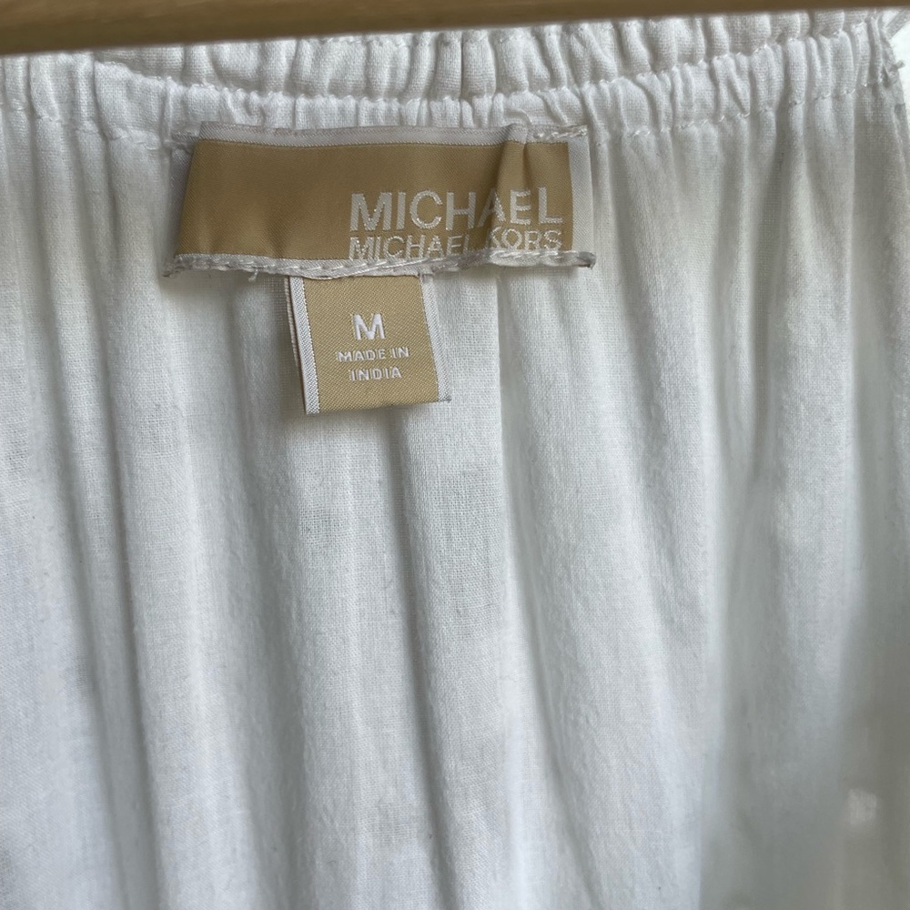 Michael Kors Eyelet Strappy Cotton Midi Dress - Picture 4 of 14
